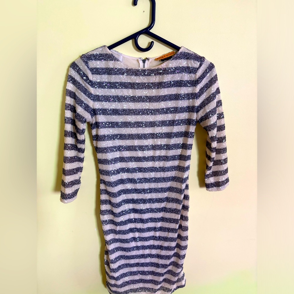 Striped Sequin Dress